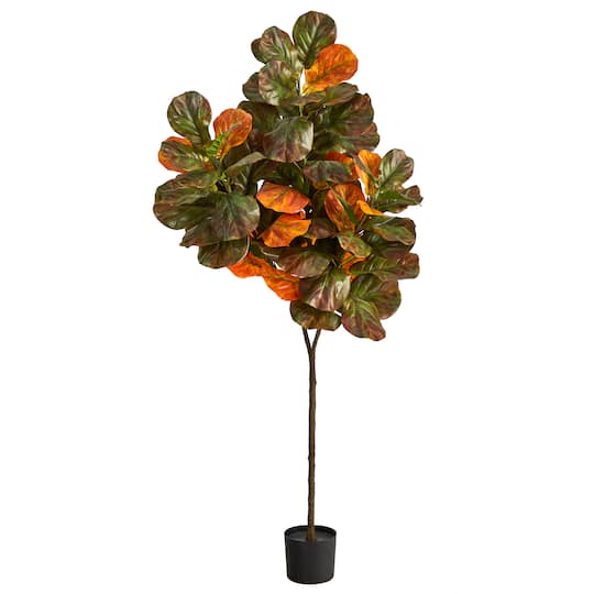 6ft. Potted Autumn Fiddle Leaf Tree